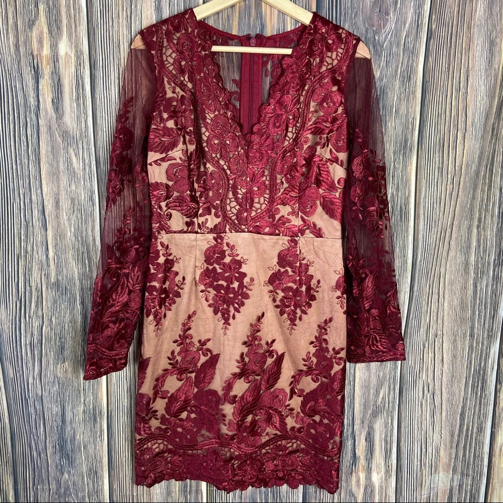 Filly flair large party dress red lace sexy women